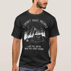 T-shirt Je ne déteste pas Personnes que j'aime Le design d
