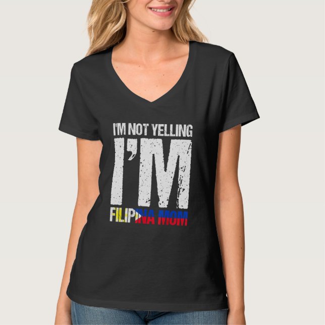 T-shirt Je Ne Dis Pas Je M'Ai Filipina Maman Philippin Dra (Devant)