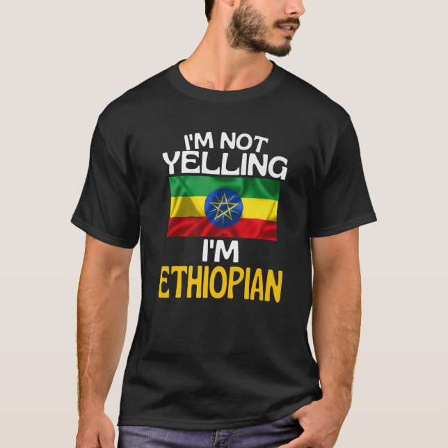 T-shirt Je Ne Dis Pas Que Je Suis Ethiopienne Drôle Citati (Devant)