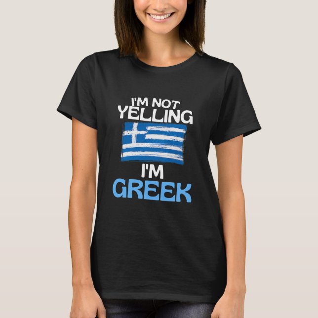 T-shirt Je Ne Dis Pas Que Je Suis Grec Drôle Grèce (Devant)