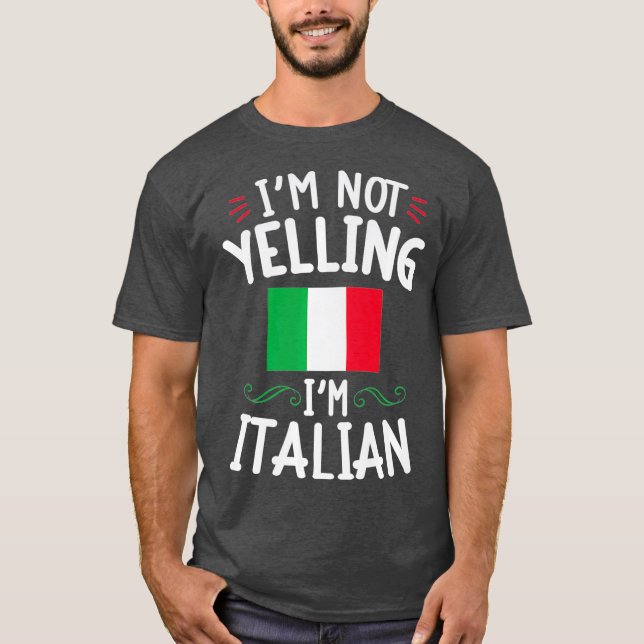 T-shirt Je Ne Dis Pas Que Je Suis Italien Funny Loud Famil (Devant)
