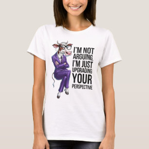 T-shirt Je ne discute pas, j'améliore votre opinion