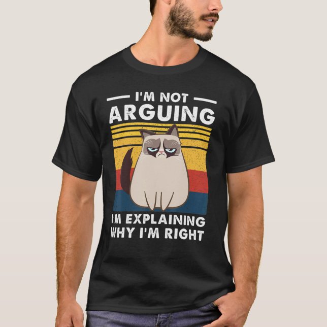T-shirt Je ne discute pas, j'explique simplement pourquoi  (Devant)