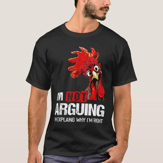 T-shirt Je ne discute pas, j'explique simplement pourquoi  (Devant)