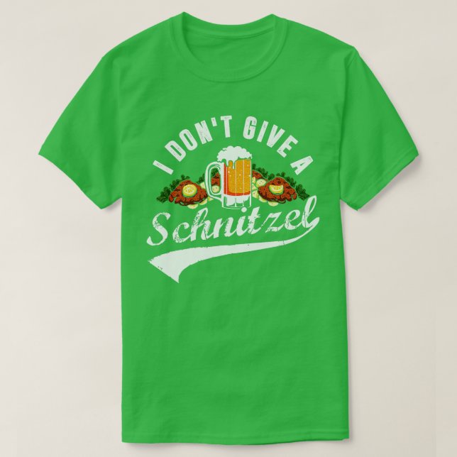 T-shirt Je ne donne pas à Schnitzel Oktoberfest Beer Festi (Design devant)