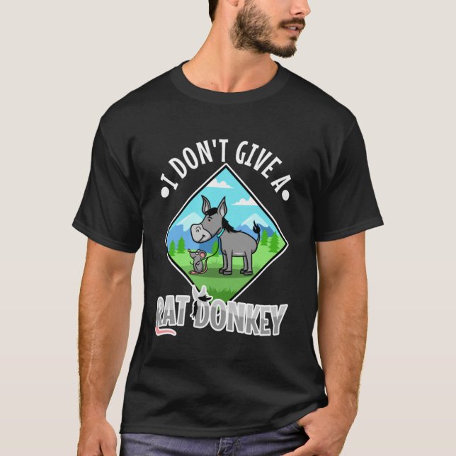T-shirt Je ne donne pas d'âne de rat (Devant)