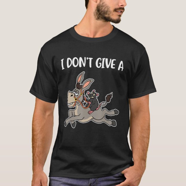 T-shirt Je Ne Donne Pas D'Âne De Rats (Devant)
