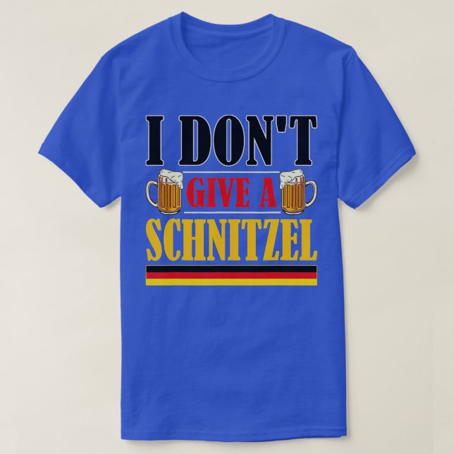 T-shirt Je ne donne pas de Schnitzel allemand bière Wurst  (Design devant)