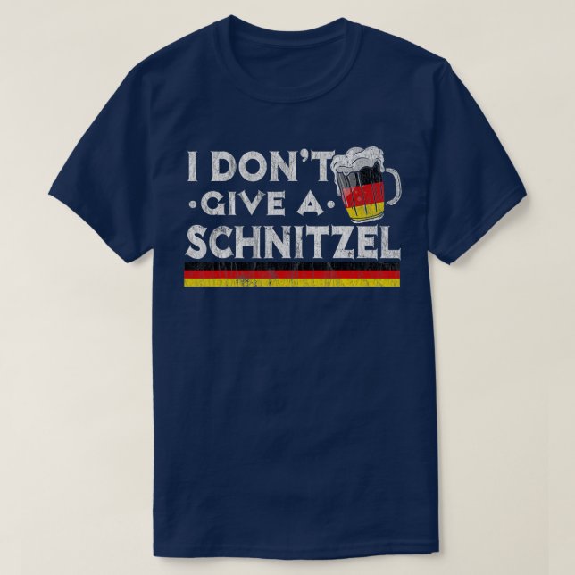 T-shirt Je ne donne pas de Schnitzel allemand bière Wurst  (Design devant)