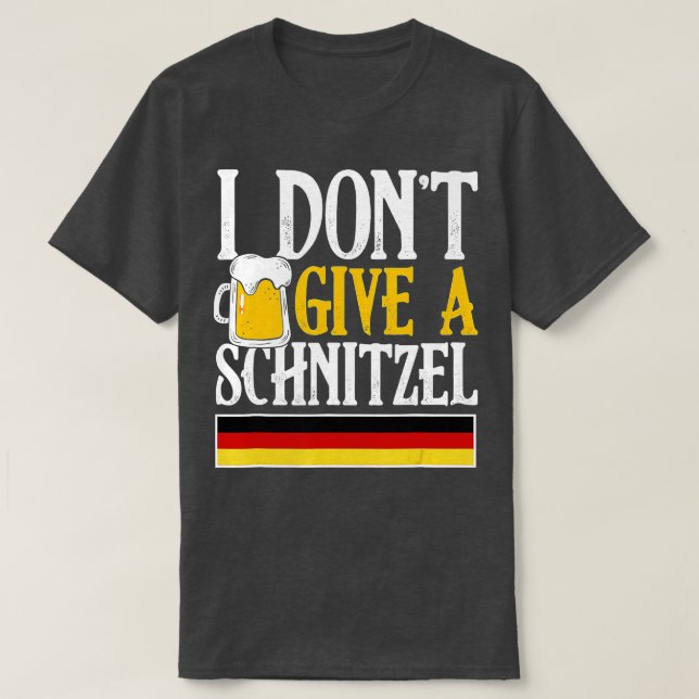 T-shirt Je ne donne pas de Schnitzel allemand bière Wurst  (Design devant)