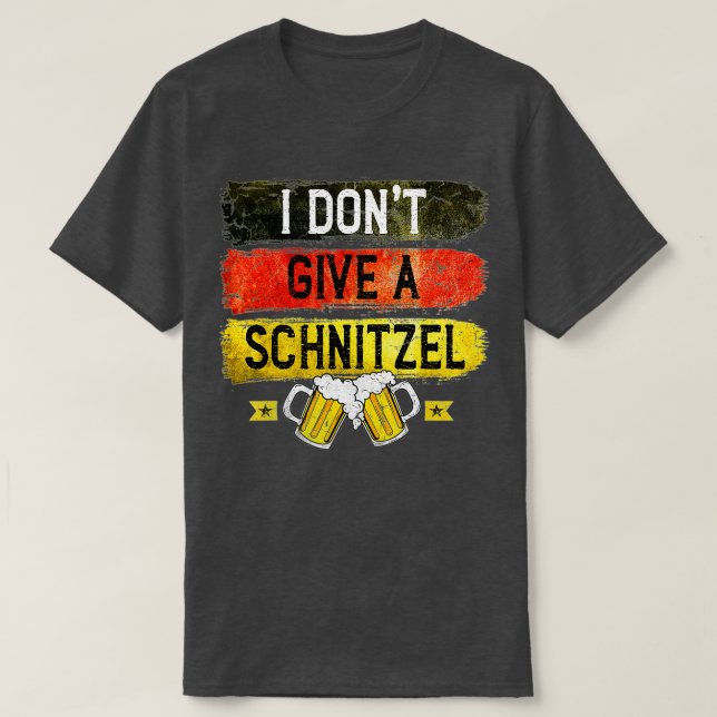 T-shirt Je ne donne pas de Schnitzel Oktoberfest Beer Fest (Design devant)