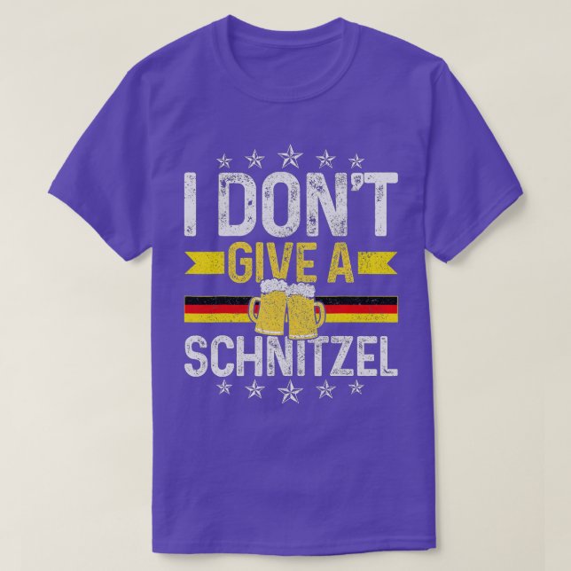 T-shirt Je ne donne pas de Schnitzel Oktoberfest drapeau a (Design devant)