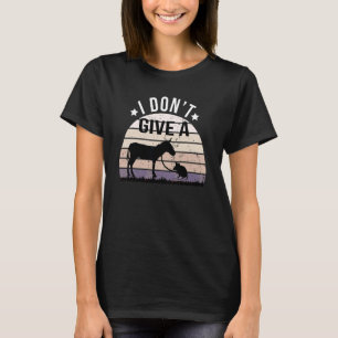 T-shirt Je ne donne pas de souris d'âne aux rats Vintage 1