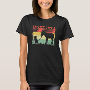 T-shirt Je ne donne pas l'âne de Rat Retro Vintage dire 9