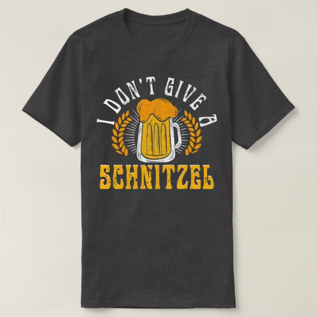 T-shirt Je ne donne pas Schnitzel Funny German 2 (Design devant)