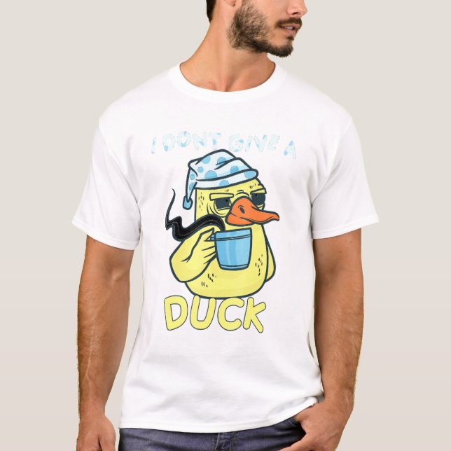 T-shirt Je Ne Donne Pas Un Canard À Café (Devant)