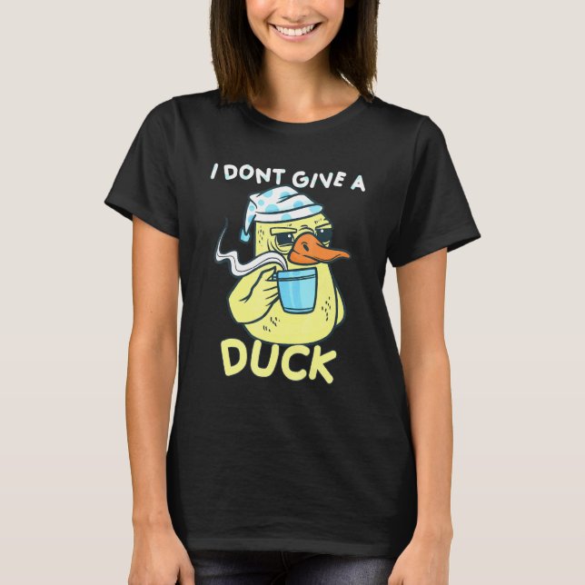 T-shirt Je Ne Donne Pas Un Canard À Café (Devant)