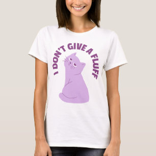 T-shirt Je ne donne pas un chat amusant