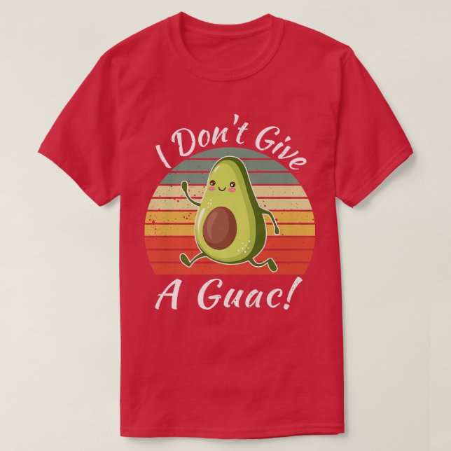 T-shirt Je Ne Donne Pas Un Guac Amusant Avocado Vegan Vint (Design devant)