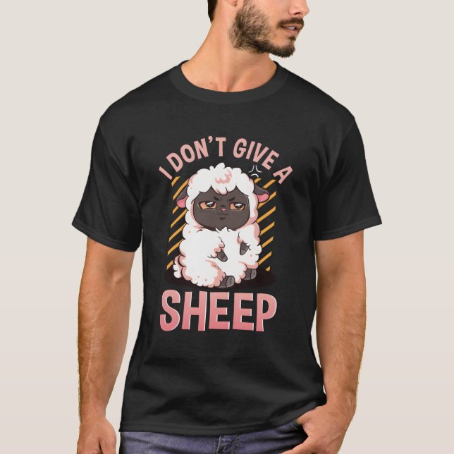 T-shirt Je Ne Donne Pas Un Mouton Drôle Grosse Nouvelle An (Devant)