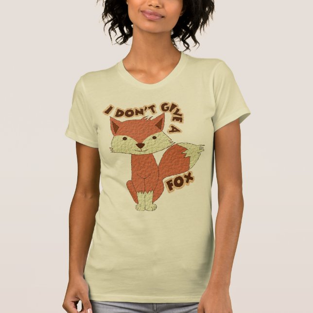 T-shirt Je ne donne pas un renard (Devant)