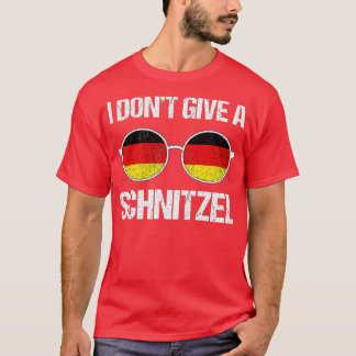 T-shirt Je ne donne pas un Schnitzel Allemagne drapeau Okt