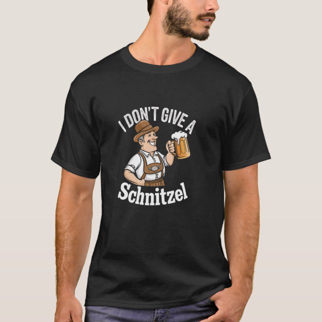 T-shirt Je ne donne pas un Schnitzel Bavarian (Devant)