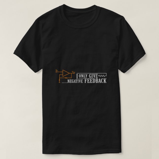 T-shirt Je ne donne que des commentaires négatifs amusants (Design devant)