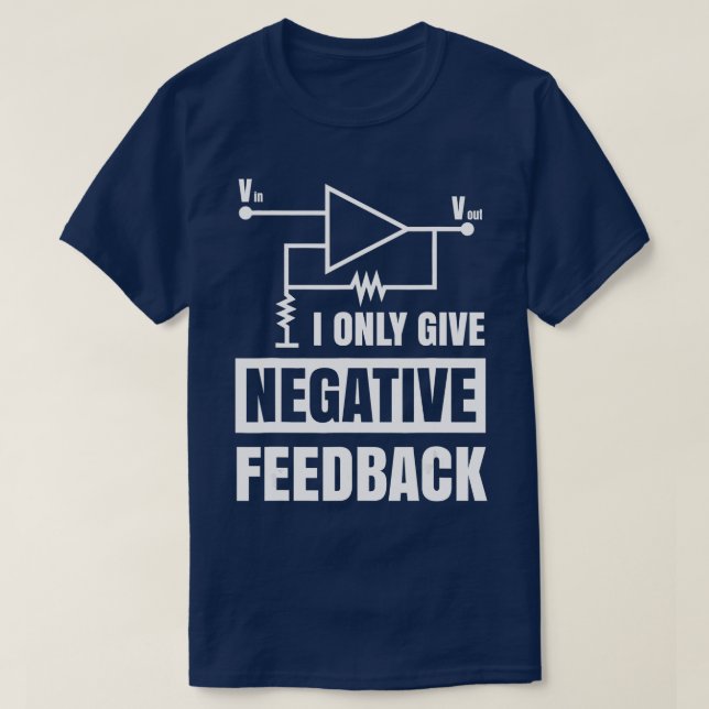 T-shirt Je Ne Donne Que Des Commentaires Négatifs Électriq (Design devant)
