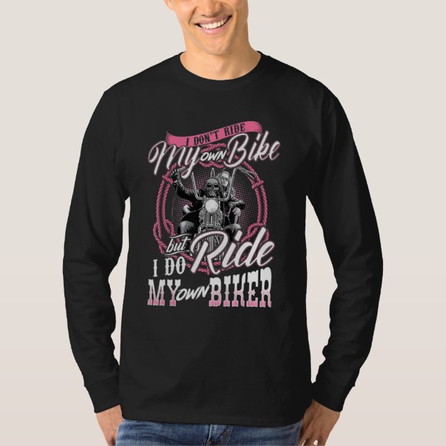 T-shirt Je ne fais pas de vélo mais je fais de vélo (Devant)