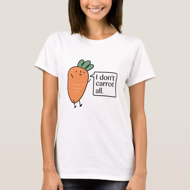 T-shirt Je ne fais pas la carotte (Devant)