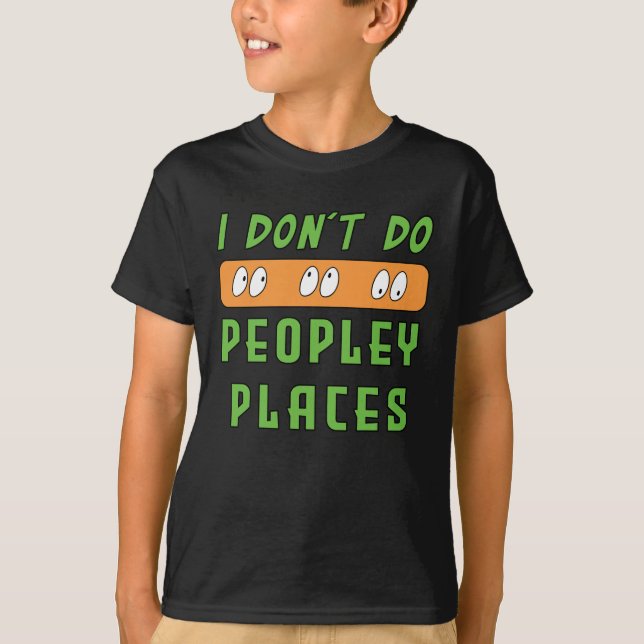 T-shirt Je ne fais pas Peopley Places (Devant)