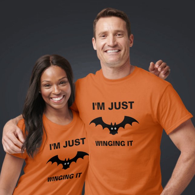 T-shirt Je ne fais que le demander drôle Halloween Bat Pun (Créateur téléchargé)