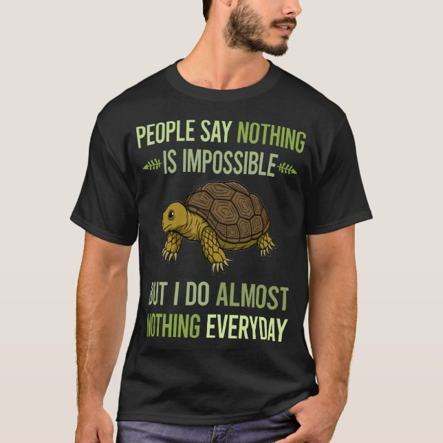 T-shirt Je ne fais rien Tortue 01 (Devant)
