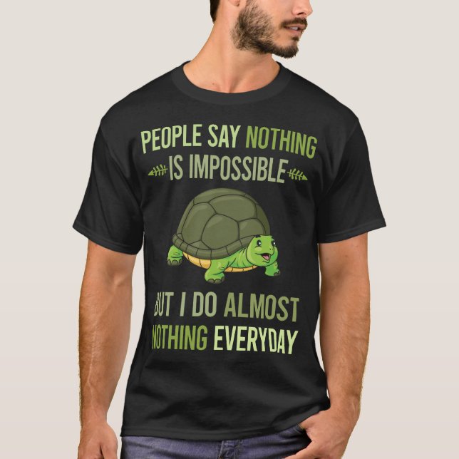 T-shirt Je ne fais rien Tortue 04 (Devant)