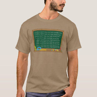 T-shirt Je ne ferai pas pipi sur le hamster