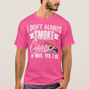 T-shirt Je ne fume pas toujours drôle Amateur de cigare ci