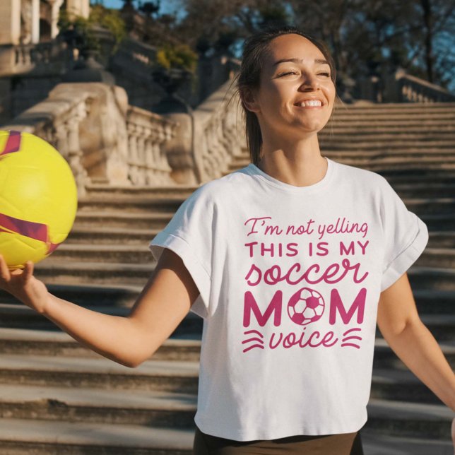 T-shirt Je ne hurle pas C'est ma mère de football Voix (Créateur téléchargé)