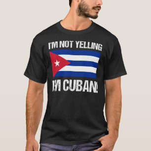 T-shirt Je ne hurle pas Je suis Cuba Pays Drapeau Cuba Tsh