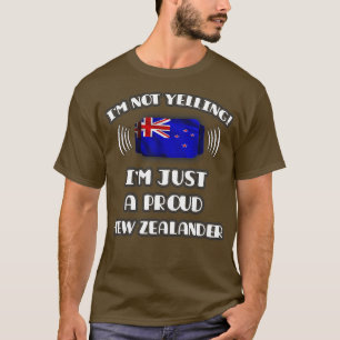 T-shirt Je ne hurle pas Je suis fier Cadeau néo-zélandais 
