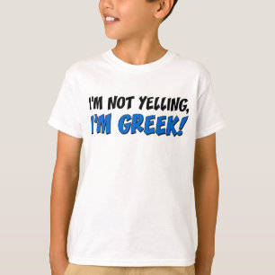 T-shirt Je ne hurle pas je suis grec