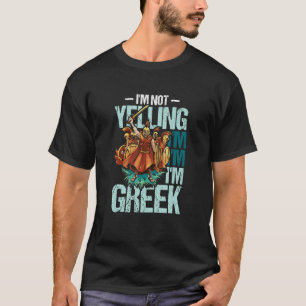 T-shirt Je ne hurle pas je suis grec