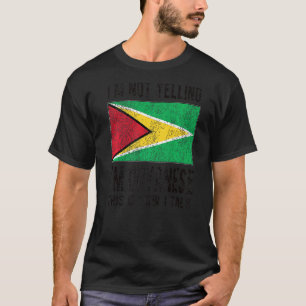 T-shirt Je ne hurle pas Je suis Guyanais Guyana Drapeau Gu