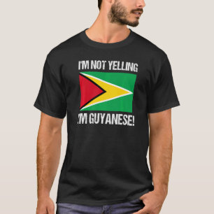 T-shirt Je ne hurle pas Je suis Guyanais International Fla