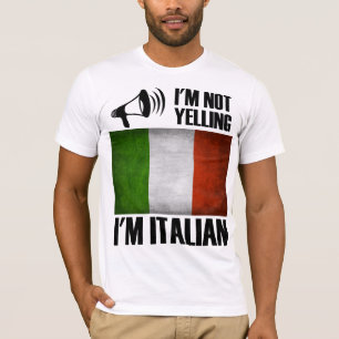 T-shirt Je ne hurle pas, je suis Italien Funny Italie Prid