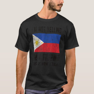 T-shirt Je ne hurle pas je suis Philippine Philippines Dra
