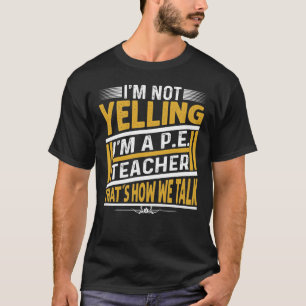 T-shirt Je ne hurle pas Je suis un député. Enseignant c'