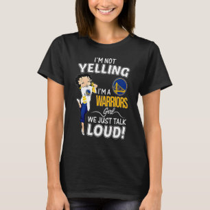 T-shirt Je ne hurle pas Je suis une fille guerrière, on pa