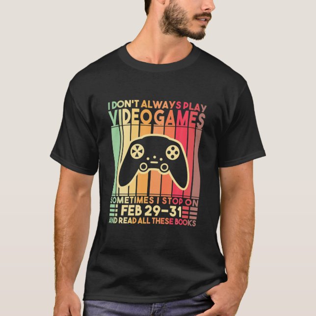 T-shirt Je ne joue pas toujours Jeux Vidéo Jeux Drôle Garç (Devant)
