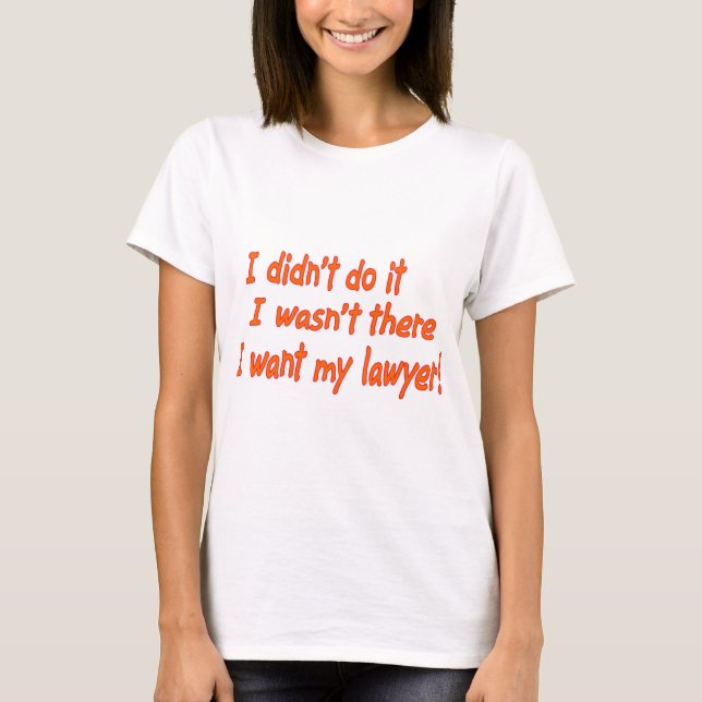 T-shirt Je ne l'ai pas fait.... (Devant)